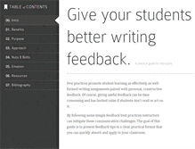 Tablet Screenshot of betterwritingfeedback.com